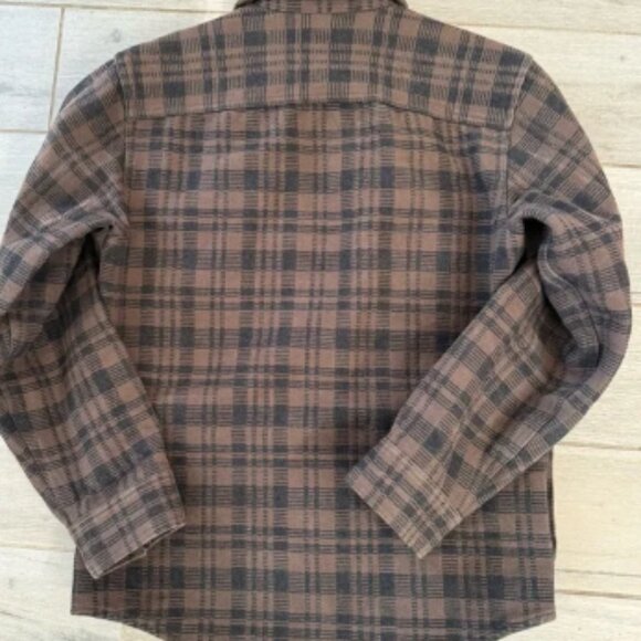 Filson Men’s Beartooth Jac-Shirt - Dark Brown & Charcoal - Picture 3 of 5